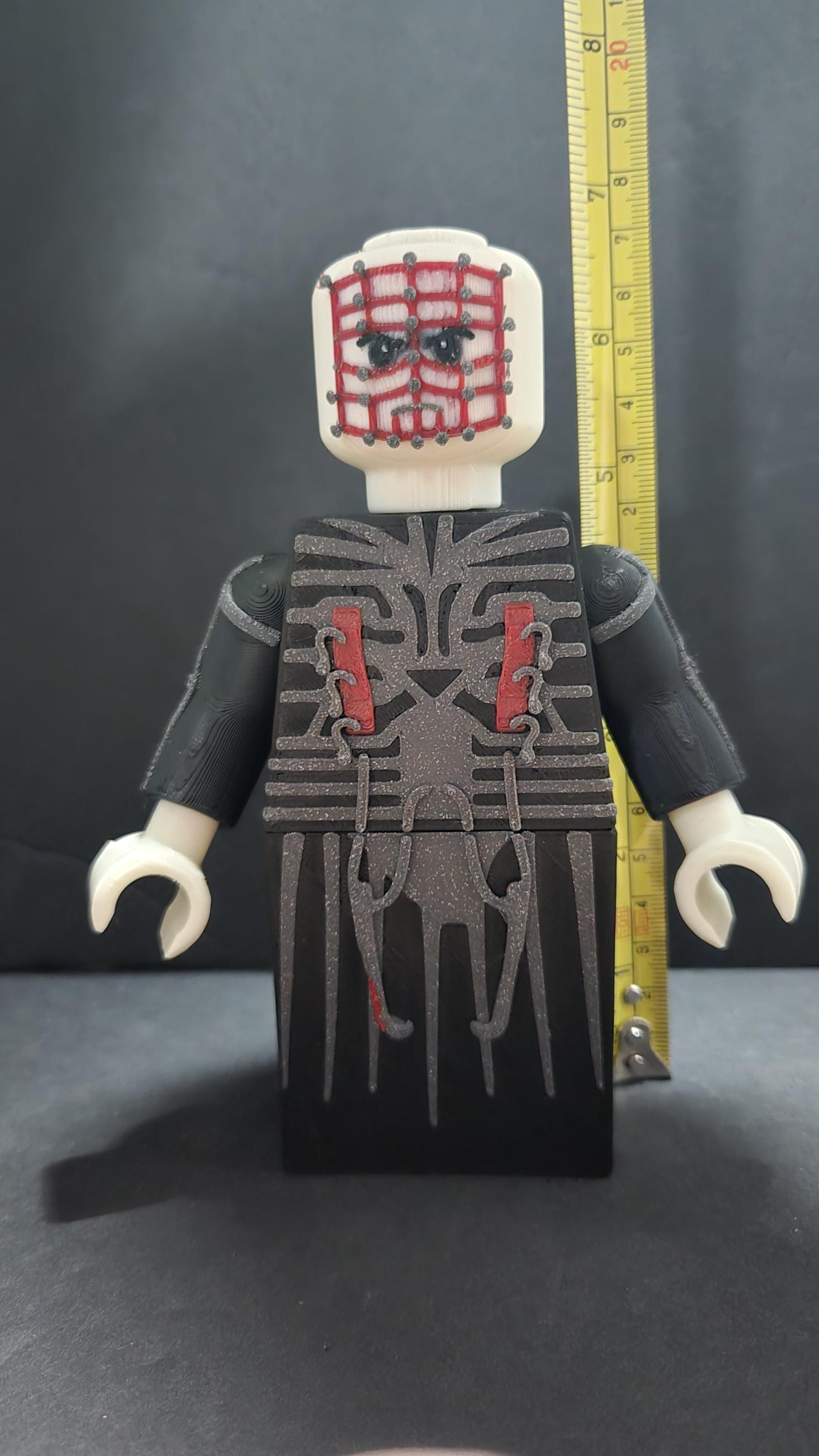 3D Printed Full Size Lego Minifig Pinhead | Hellraiser Cenobite