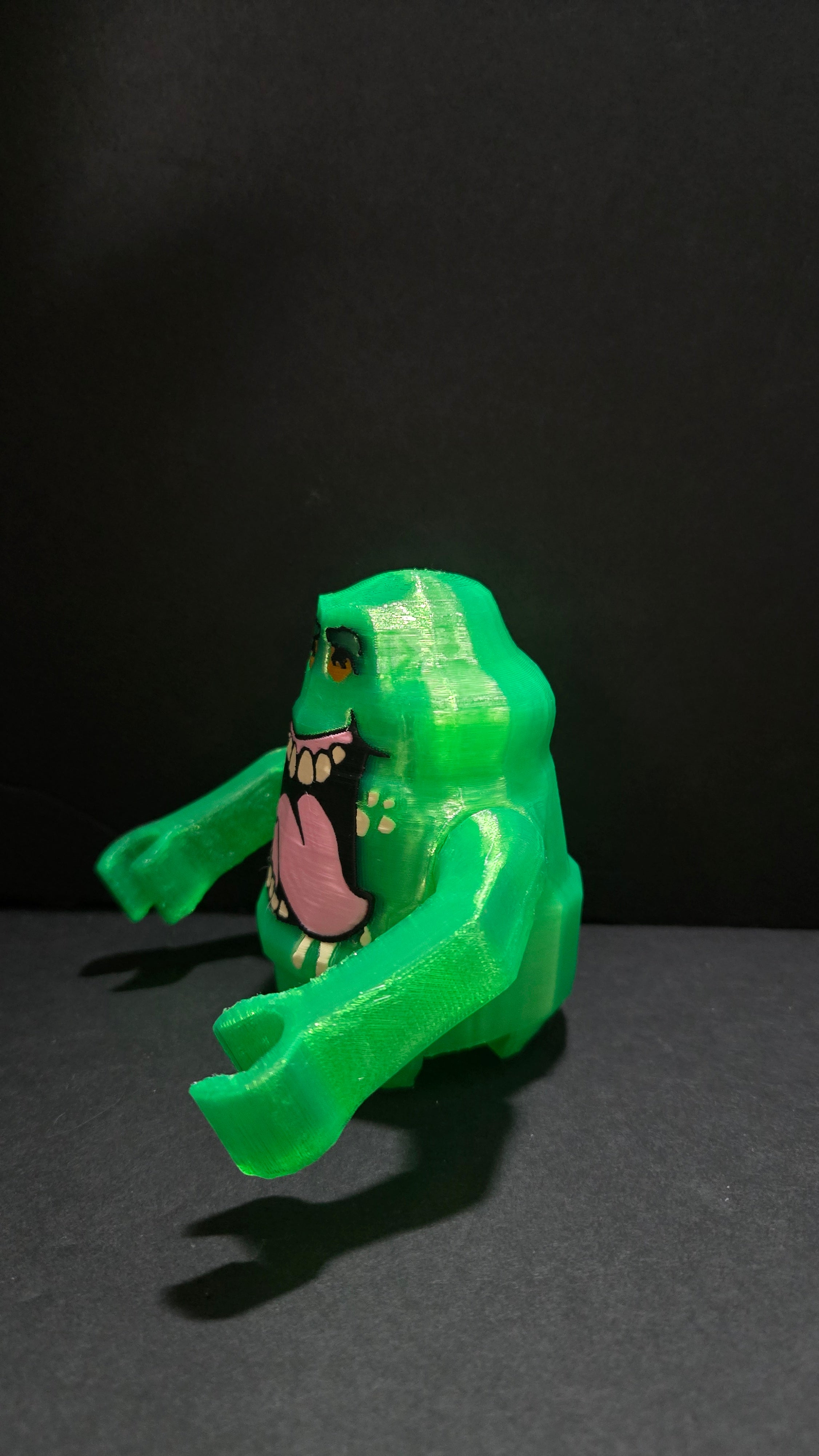 3D Printed Lego Slimer Minifig | Ghost Busters Megafigure - Mythic Labs 3D