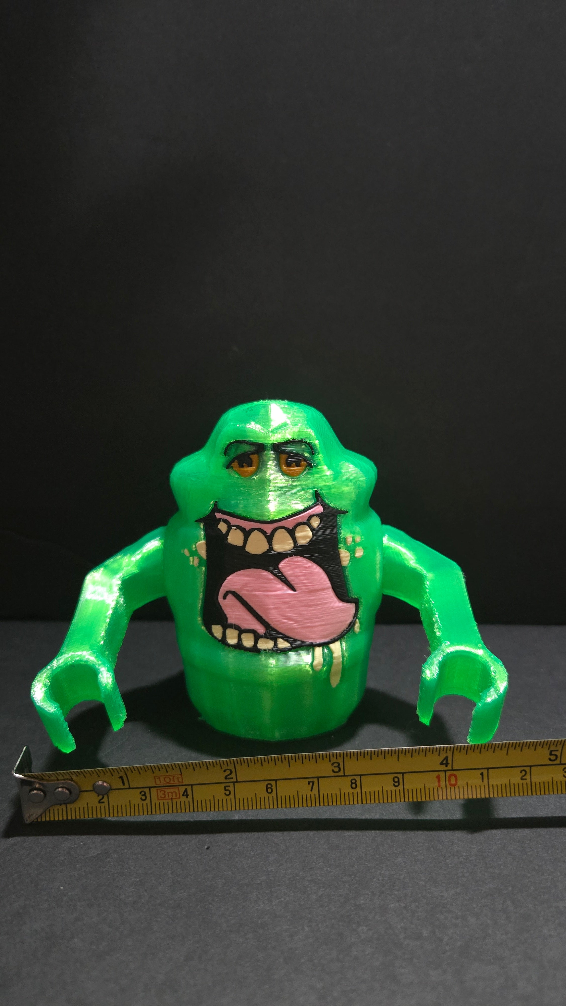 3D Printed Lego Slimer Minifig | Ghost Busters Megafigure - Mythic Labs 3D
