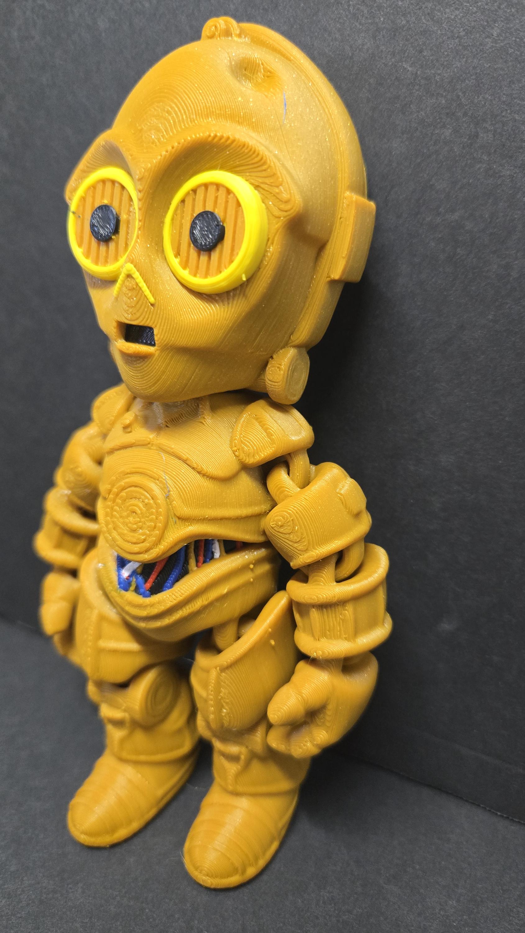 3D Printed C-3PO | Star Wars Flexi Figure