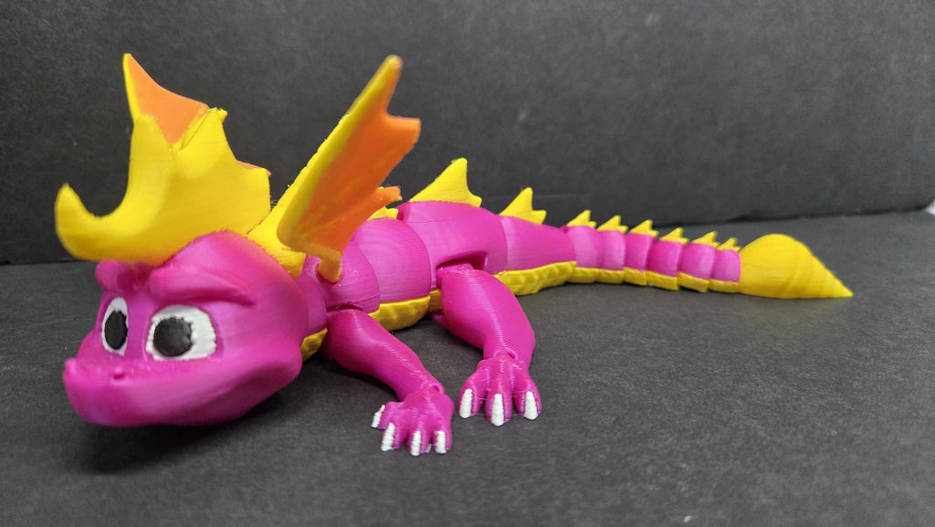 Spyro the Dragon: Flexi Figure | Full-Color 3D Printed Video Game Collectible