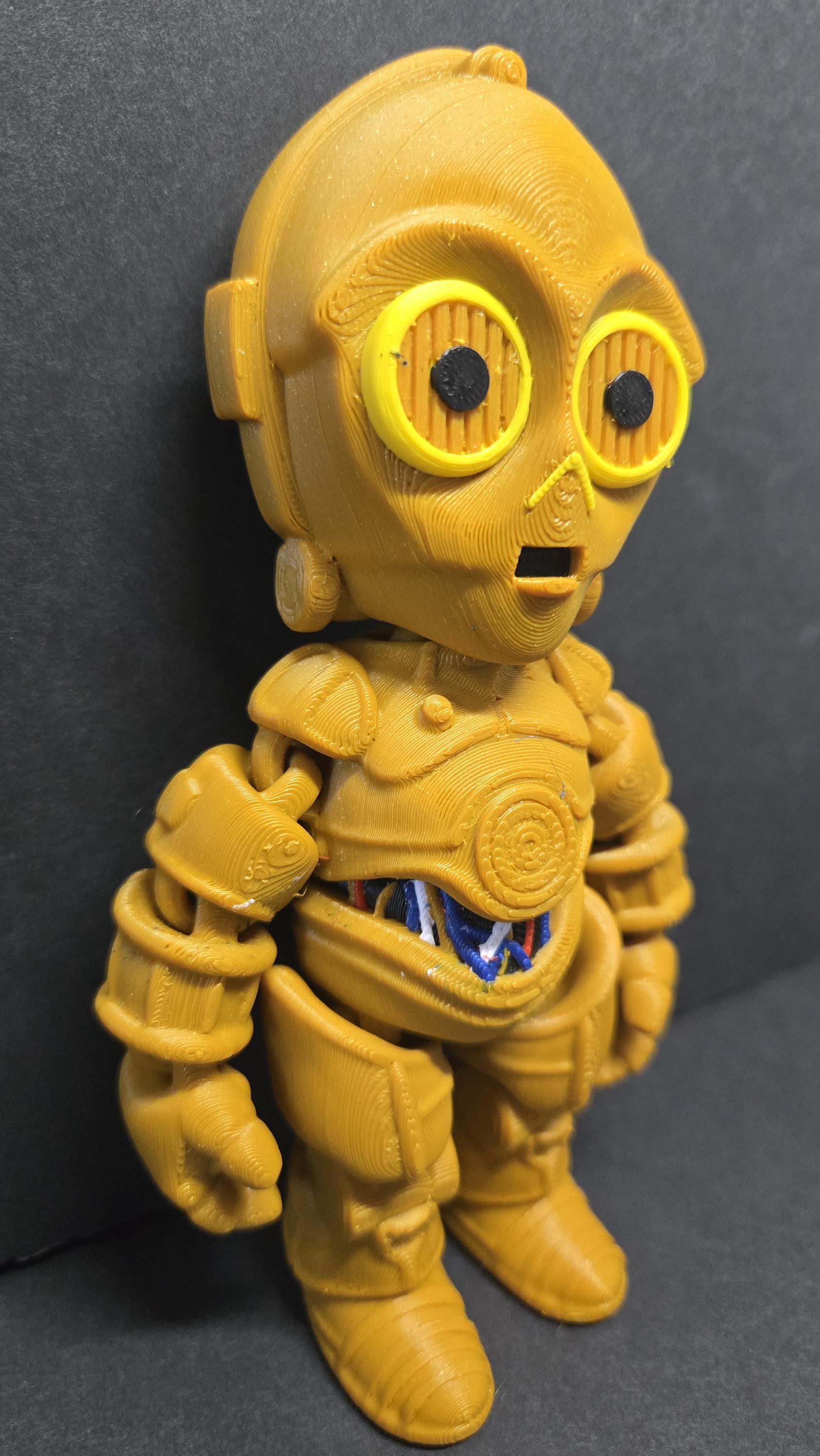 3D Printed C-3PO | Star Wars Flexi Figure