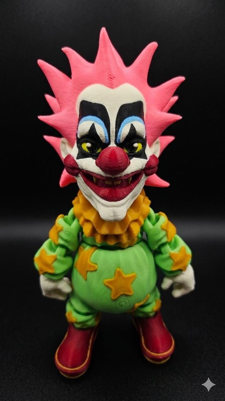 3D Printed Killer Klowns From Outer Space | Spikey Flexi Figure