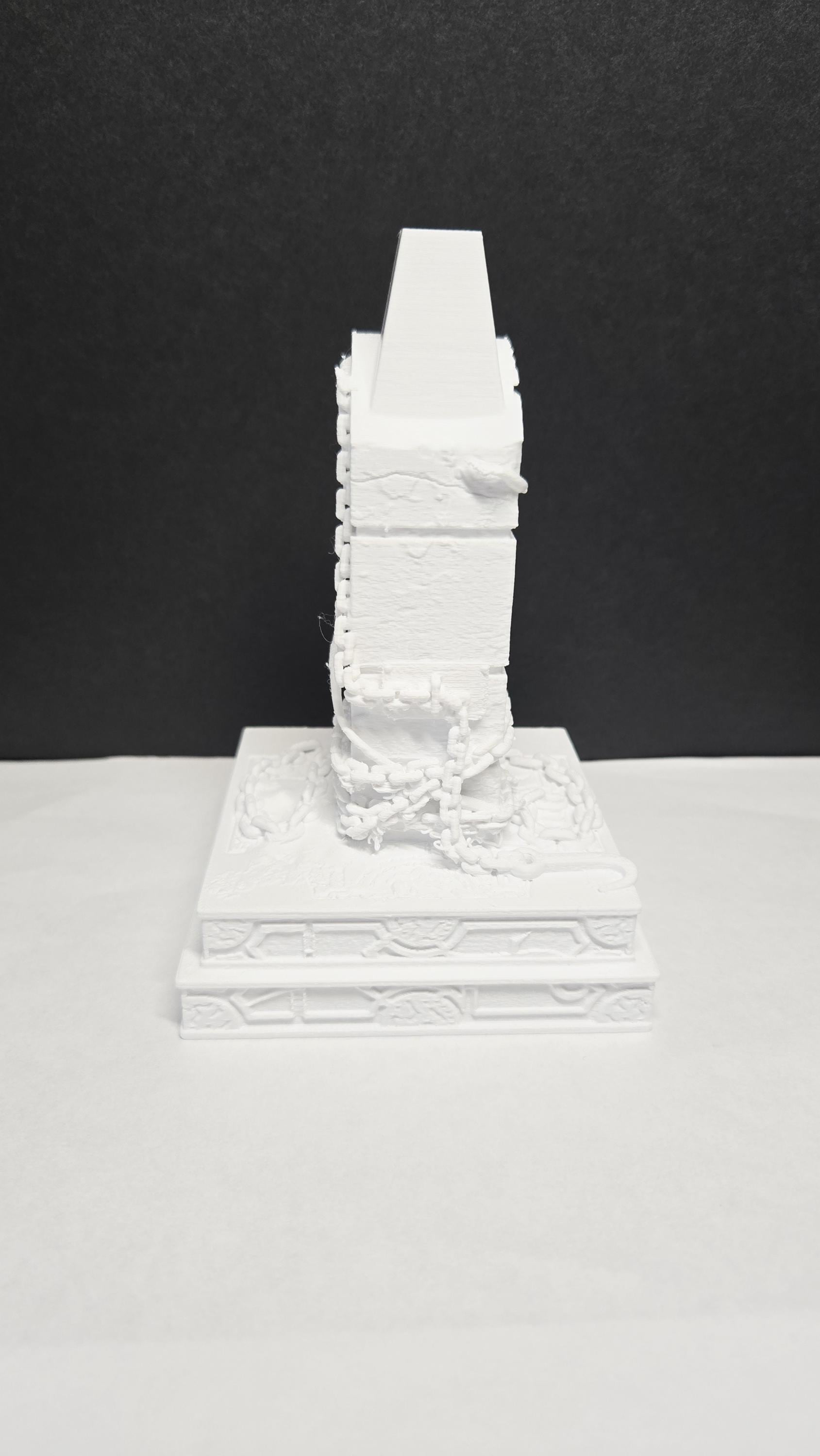The stand for the bust