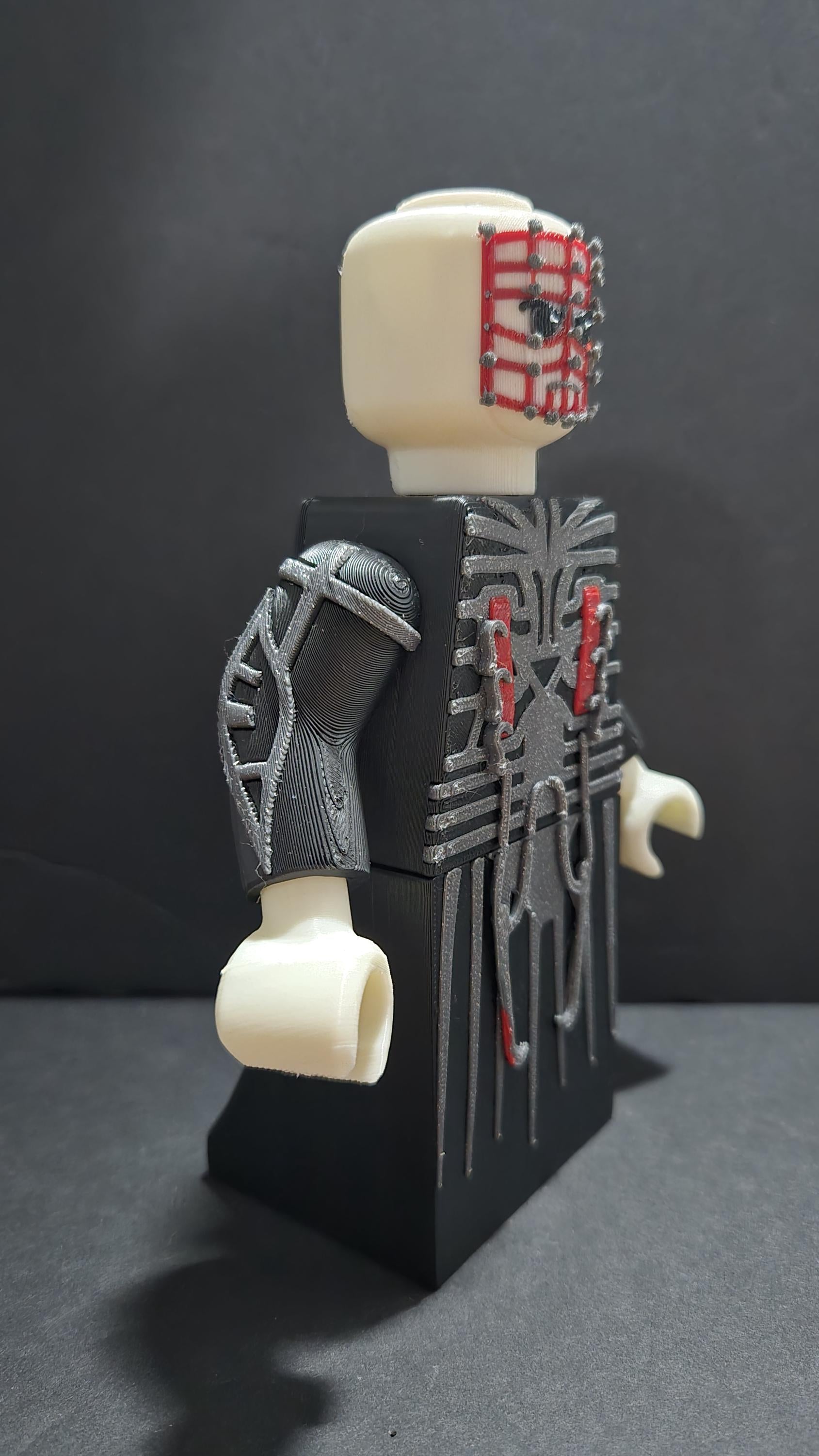 3D Printed Full Size Lego Minifig Pinhead | Hellraiser Cenobite