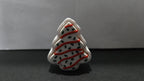 Straight front view of the 3D printed Christmas tree snack cake fidget toy