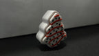 Side profile view of the 3D printed Christmas tree snack cake fidget toy