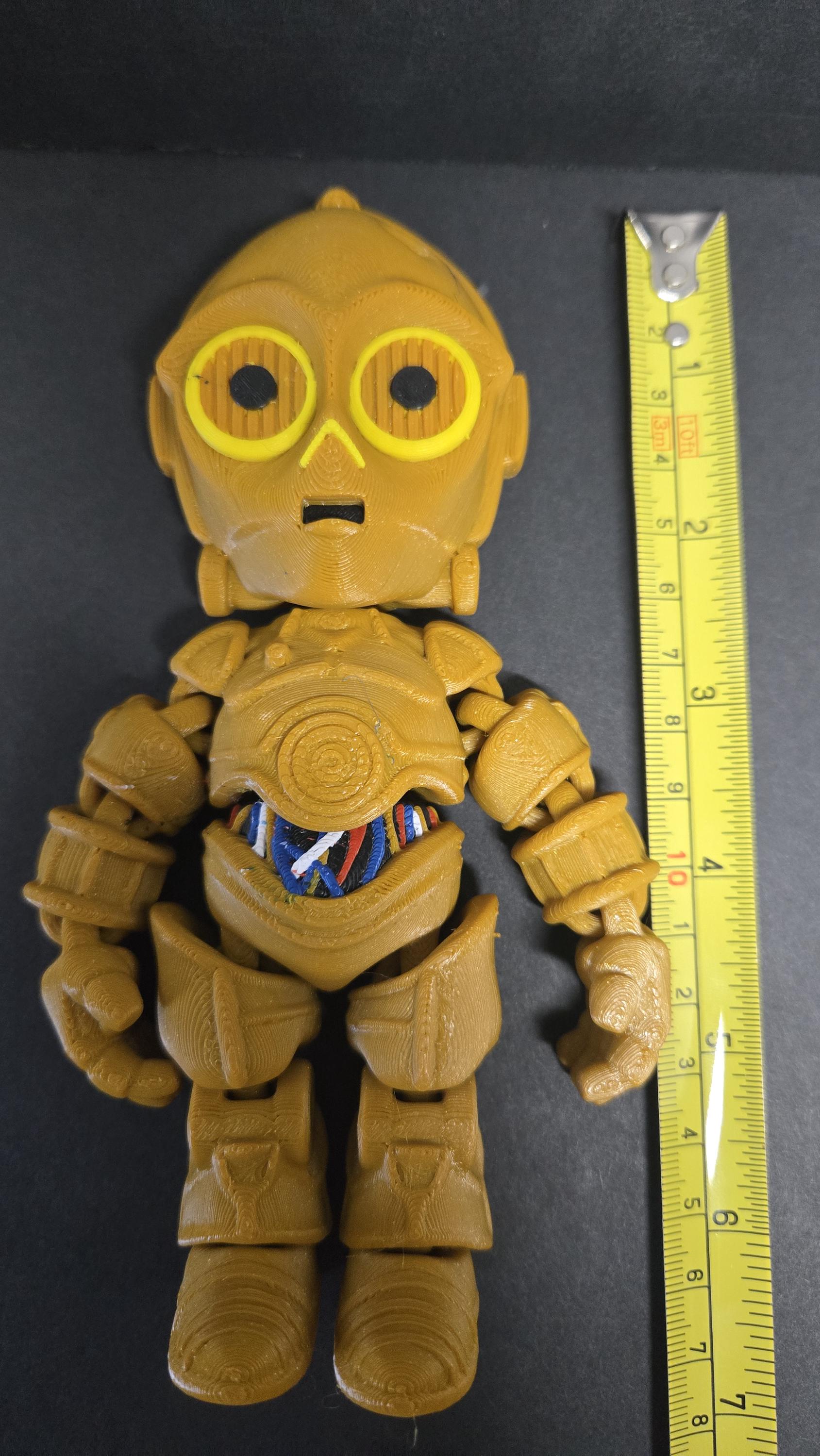 3D Printed C-3PO | Star Wars Flexi Figure