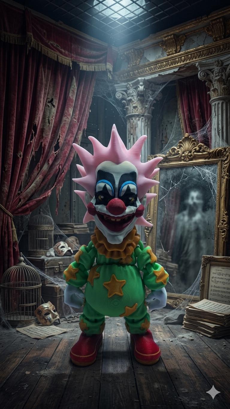 3D Printed Killer Klowns From Outer Space | Spikey Flexi Figure