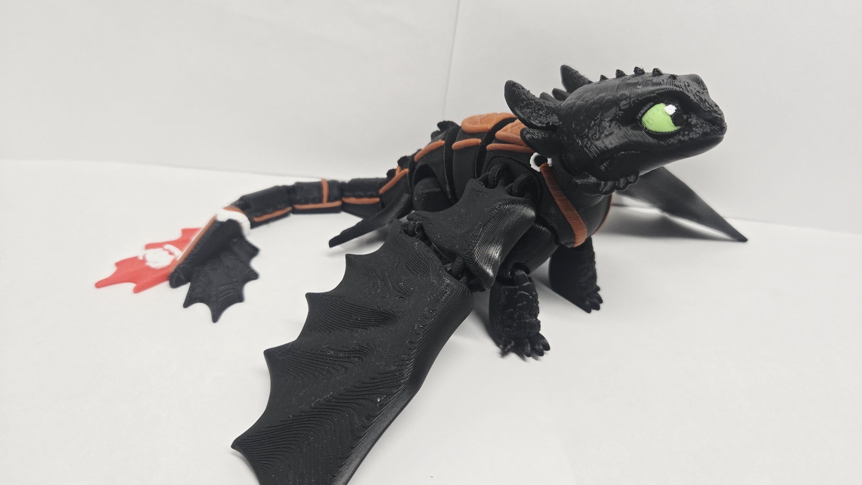 How To Train Your Dragon "Toothless" Flexi Dragon | HTTYD 3D Printed Collectible