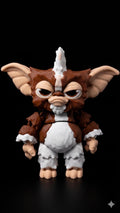Full-color 3D printed Gizmo Mogwai flexi figure from Gremlins standing upright on a flat surface showing a complete front view