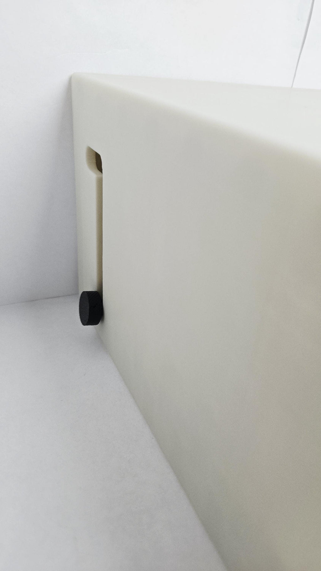 Close-up of the mechanical slide lever on the side of the 3D printed hydrator prop