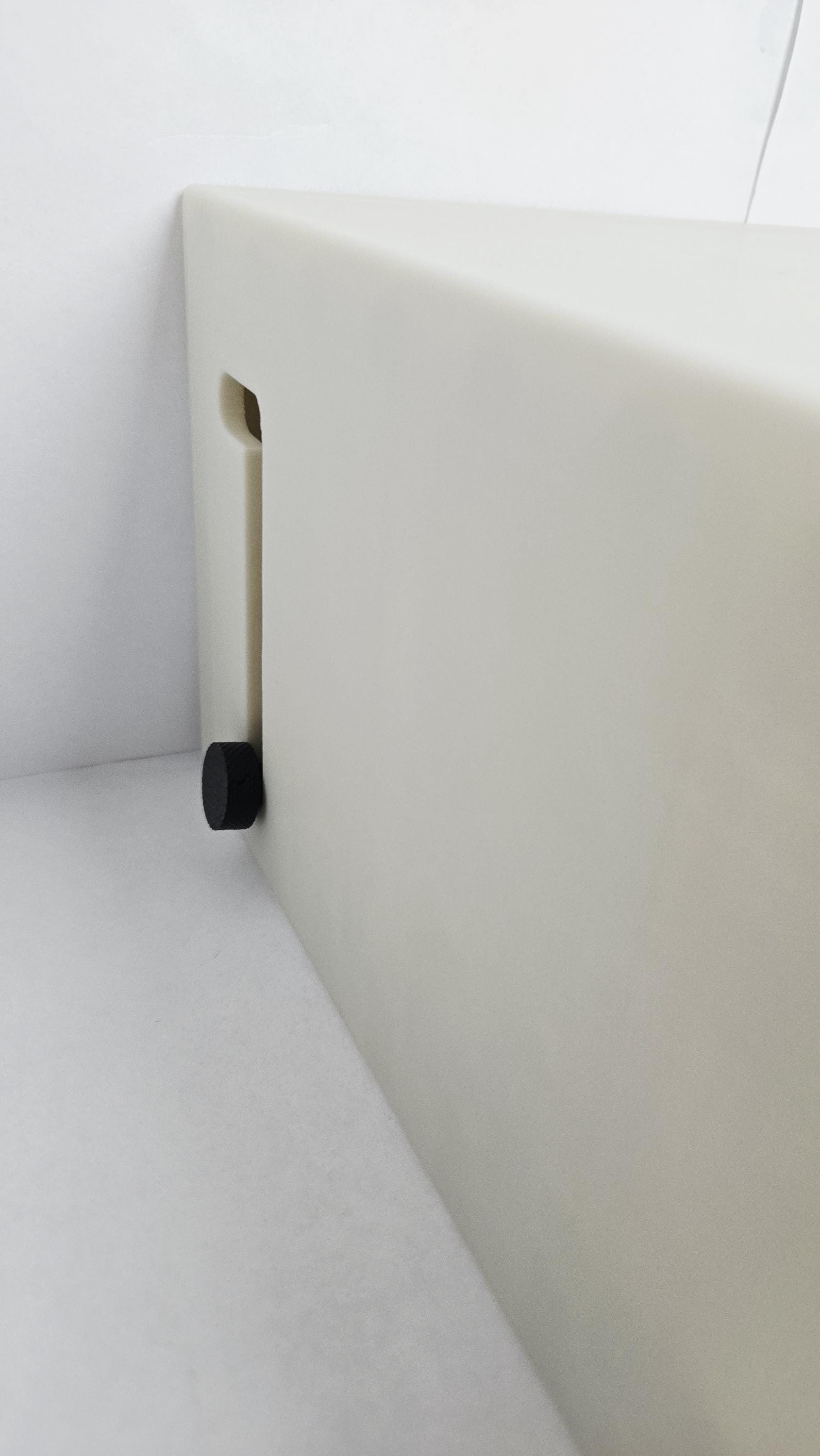 Close-up of the mechanical slide lever on the side of the 3D printed hydrator prop