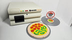Overview of the Black & Decker Hydrator unit alongside the hydrated and dehydrated pizza props