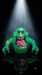 3D Printed Lego Slimer Minifig | Ghost Busters Megafigure - Mythic Labs 3D