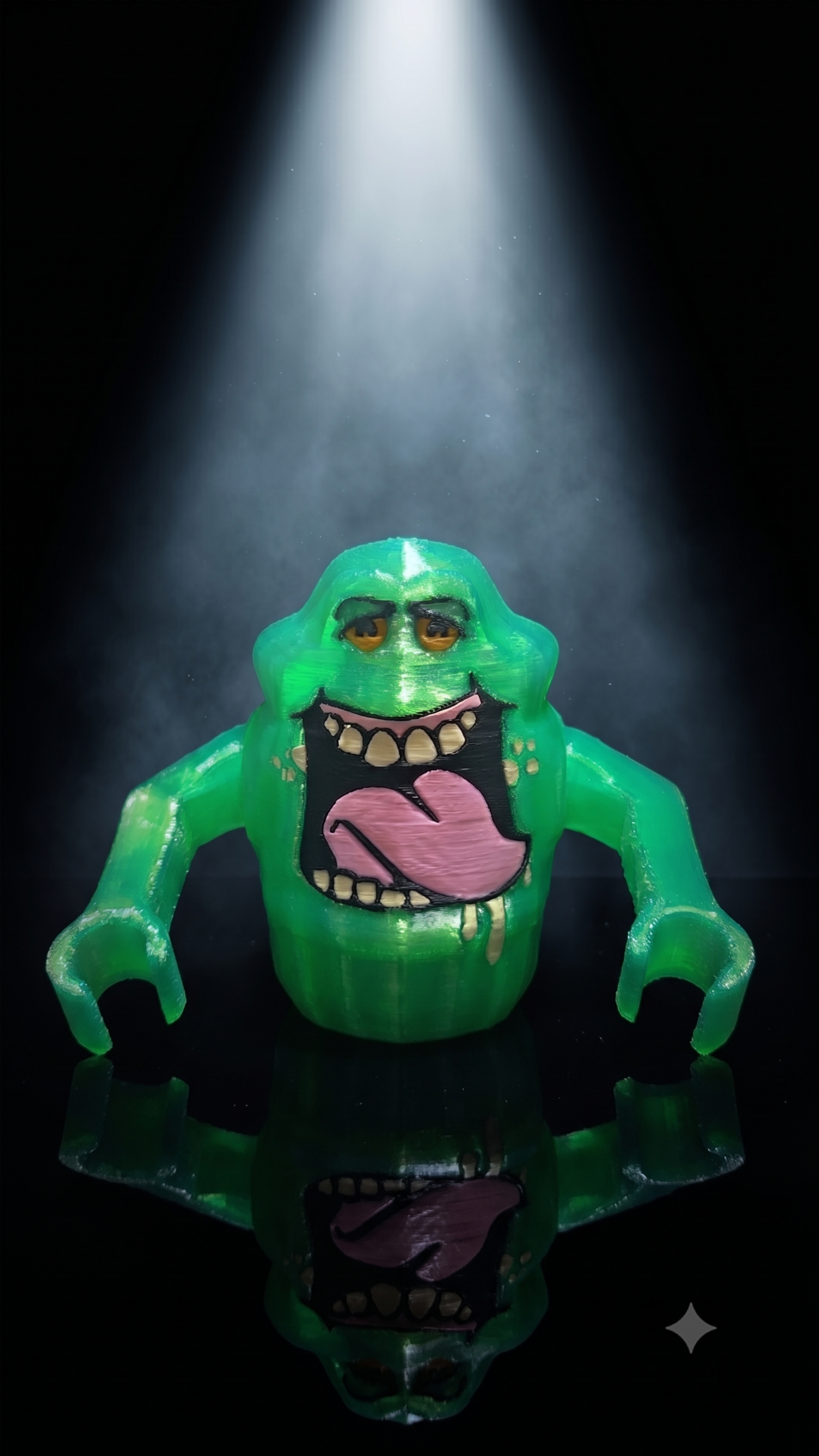 3D Printed Lego Slimer Minifig | Ghost Busters Megafigure - Mythic Labs 3D