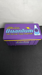 Top-down view of the storage box lid focusing on the Nuka-Cola Quantum logo and branded graphics